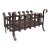 1950s Vintage Fire Basket, English, Iron, Fireplace, Gothic Revival, Mid Century, 1950 For Sale