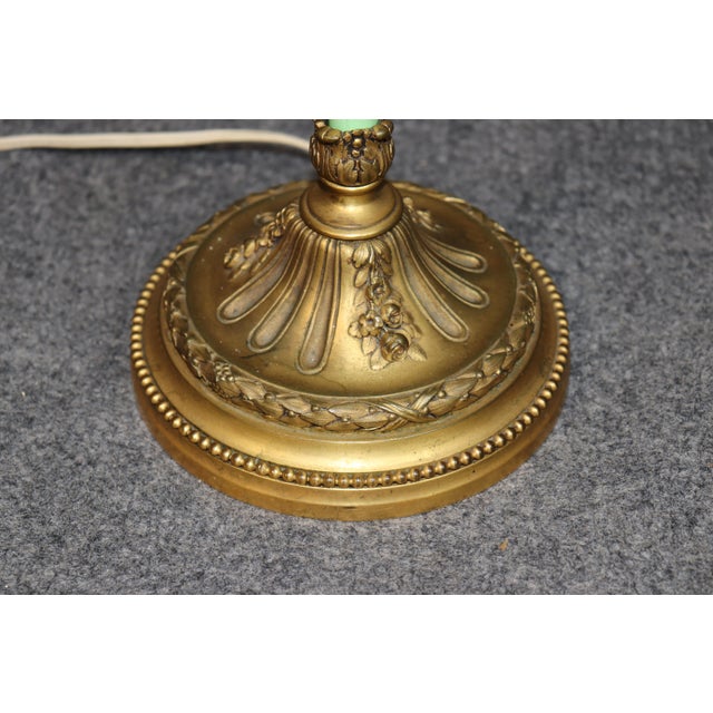 1910s French Bronze Ormolu Bronze Mounted Bronze Table Lamp For Sale - Image 4 of 12