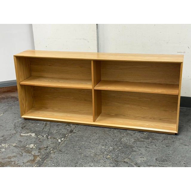 Brown Room & Board Rollins White Oak Wood Bookcase For Sale - Image 8 of 12