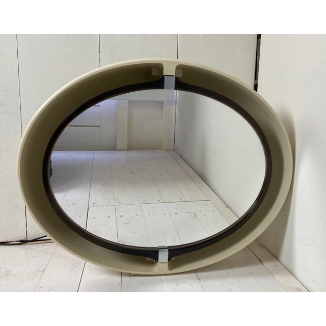 Pivoting and Lighted Oval Mirror from Allibert, 1970s For Sale - Image 14 of 14