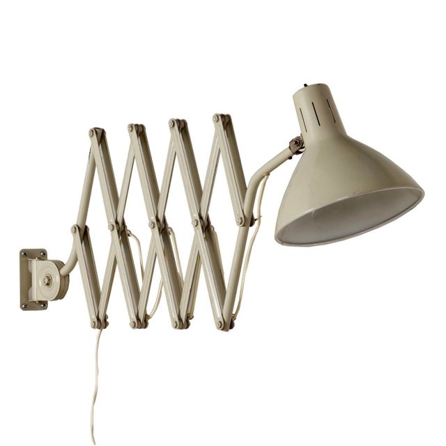 Metal Industrial Wall Lamp by H.Busquet for Hala, 1960s For Sale - Image 7 of 8
