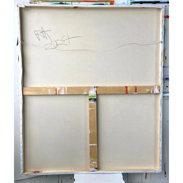 An original abstract acrylic painting on canvas by contemporary Abstract Expressionist artist Robbie Kemper (Cincinnati;...