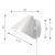 Keglen Wall lamp by Louis Poulsen Measures: Width x height x length (mm) 176 x 142 x 188 Max. 0.8 kg Matt white or frosted...