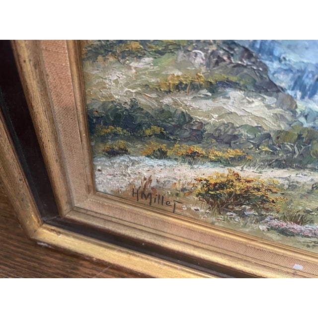 Early 20th Century Early 20th Century French Country Landscape Oil Painting, Framed For Sale - Image 5 of 7