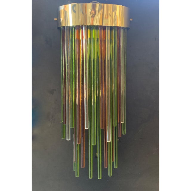 Altobosco Handmade Murano Glass Wall Lamps, 1970s, Set of 2 For Sale - Image 4 of 8