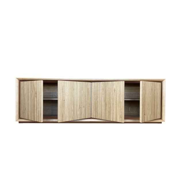 Beige Fuga Noce Uno Credenza by Mascia Meccani for Meccani Design For Sale - Image 8 of 10