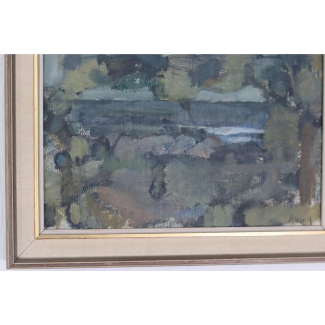 Alvar Jansson, Obscured by Trees, 1950s, Oil on Canvas, Framed For Sale - Image 12 of 15