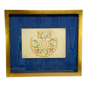 Viennese Porcelain Design Watercolor, Alt-Wiener Porzellan Fabrik, Ca. 1840–1850