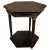 Antique Italian Hexagonal Walnut Side Table, 1890s For Sale - Image 9 of 9