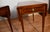English 1950s Pair of Vintage Hekman Cherry Inlaid Drop-Leaf Pembroke Side Tables / End Tables For Sale - Image 3 of 18
