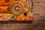 1930s Vintage Double-Sided Art Deco Painted Carnival Ride Handrail Panel For Sale - Image 5 of 11