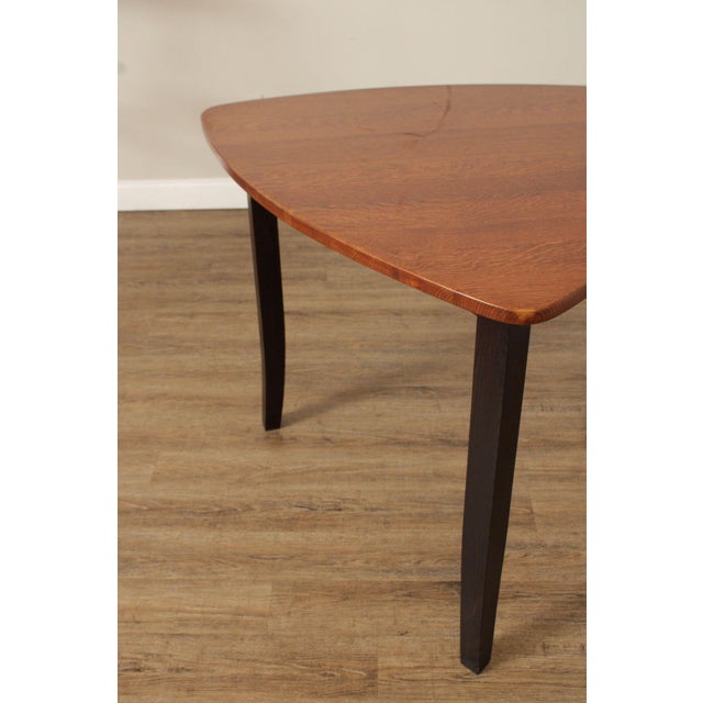 Custom Quality Modern Guitar Pick Oak Counter Height Dining Table For Sale - Image 17 of 18