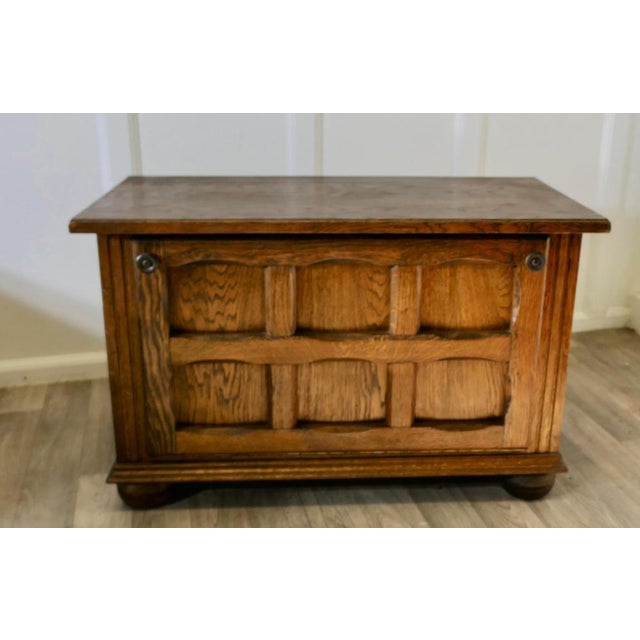 Arts and Crafts Golden Oak Canterbury Music Cabinet This is a very attractive piece, it is made in Golden oak in the Arts...