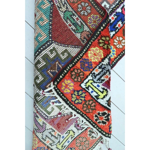 1960s Vintage Turkish Handknotted Runner Rug - 31"x128" For Sale - Image 11 of 11