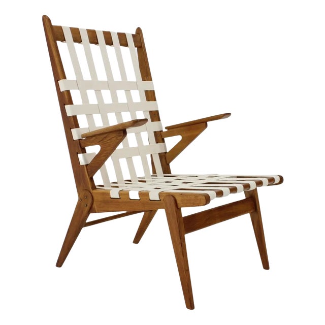 Oak Armchair from Krásná Jizba, Czechoslovakia, 1960s For Sale