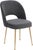 Metal Swell Dark Grey Velvet Chair For Sale - Image 7 of 7