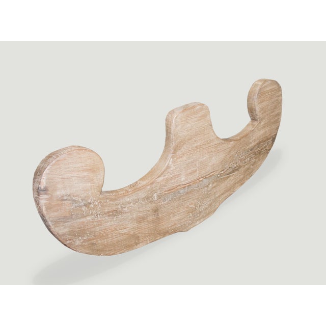 Andrianna Shamaris Architectural Teak Wood Wall Hanging For Sale In New York - Image 6 of 6
