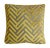 Custom-tailored designer modern, contemporary geometric cut velvet fabric pillow. Gold cotton fabric on the reverse....