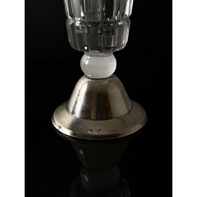 Riihimäki Silver and Crystal Vase, 1967 For Sale - Image 3 of 9