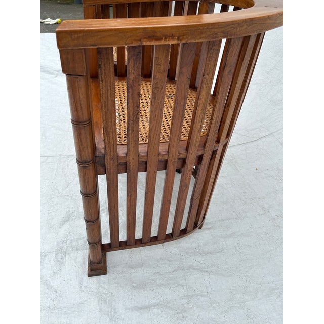 1920's Arts & Craft Barrel Oak Chairs - Set of 2 For Sale - Image 9 of 12