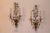 Gold Exceptional Maison Bagues France Rock Crystal Floral Two-Light Wall Sconces a - Pair For Sale - Image 8 of 11