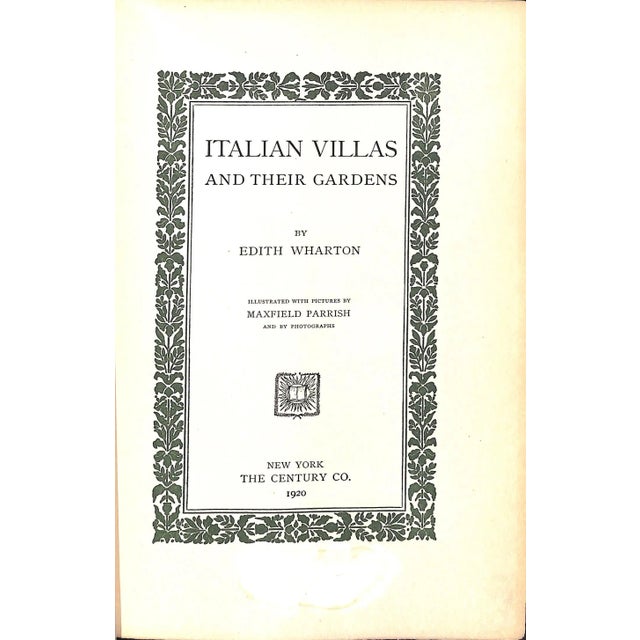 270 pp. 10.5"x 7.25" Edith Wharton The Century Co. 1920 Illlustrated w/ Pictures By Maxfield Parish Plates w/ Tissue Guards