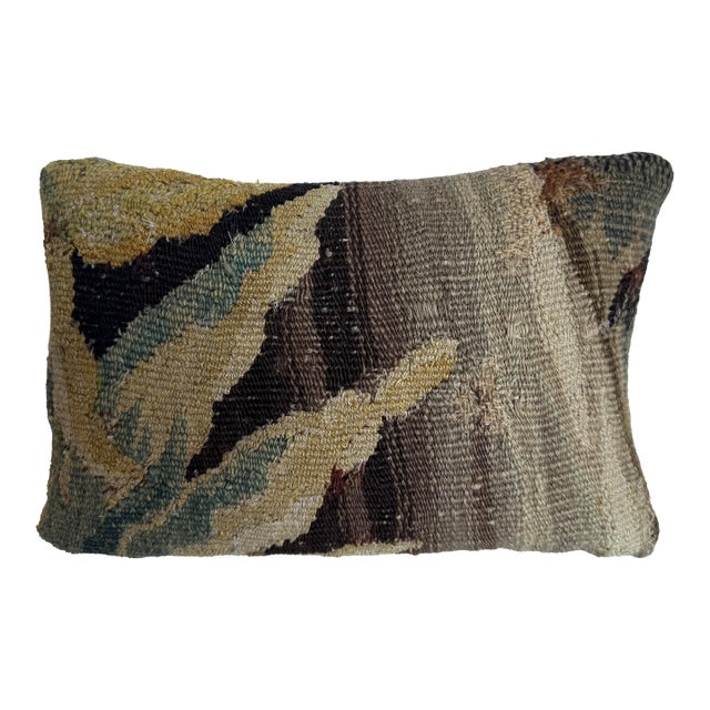 17th Century Flemish Abstract Tapestry Pillow For Sale