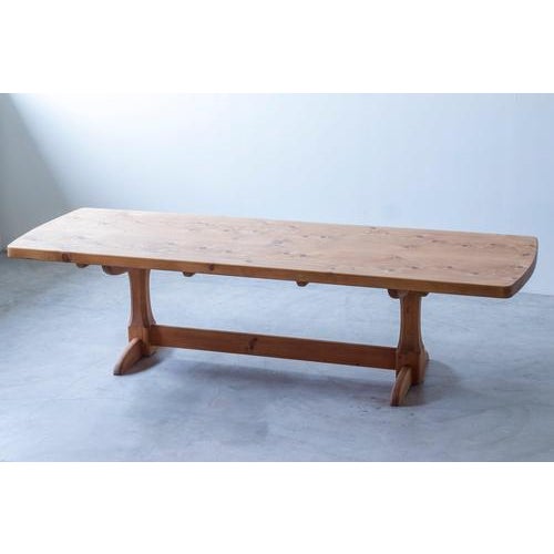 A very rare extra large "christiania" dining table designed by alf sture. Produced by hiort & østlyngen in norway during...