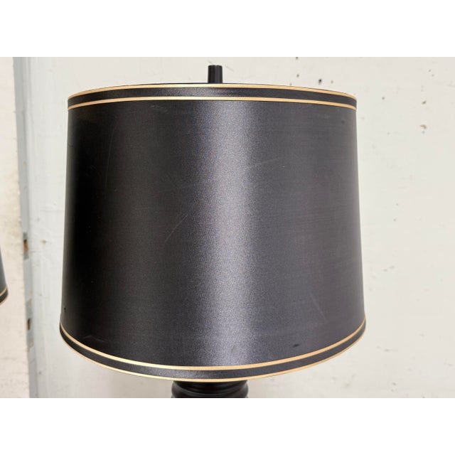 Sculpture Materials Circa 2007 Pacific Coast Lighting Plaster Table Lamps, Pair For Sale - Image 7 of 12