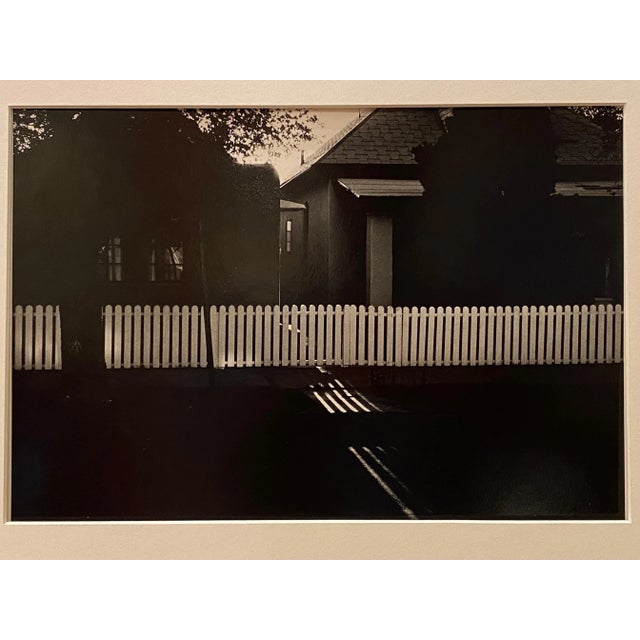 Ray Metzker Original Photo with Picket Fence. Image area is 10.5 wide and 7" tall. Metzker often photographed fences....