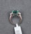 Early 21st Century 9.07 Ct Gia Certified Natural Zambian Emerald & Diamond Ring, Size 7 For Sale - Image 5 of 9