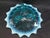 1900 - 1909 1905 Edwardian Northwood Leaf and Beads Blue Opalescent 7 Inch 3 Footed Bowl For Sale - Image 5 of 8