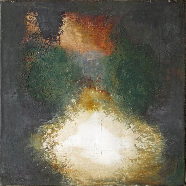 "Opening" Abstract Landscape Oil Painting by Stephanie Peek For Sale - Image 4 of 4