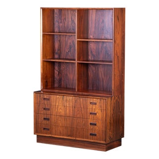 Rosewood Bookcase with Drawers by Poul Hundevad, Denmark, 1960s For Sale