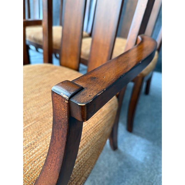 9 Piece Lane Furniture Dining Set With Leaf and Pads For Sale - Image 17 of 18