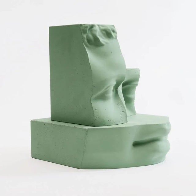 Green Hermes Green Concrete Sculpture For Sale - Image 8 of 9