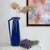 Contemporary Bella Sapphire Blue Short Ceramic Pitcher For Sale - Image 3 of 11