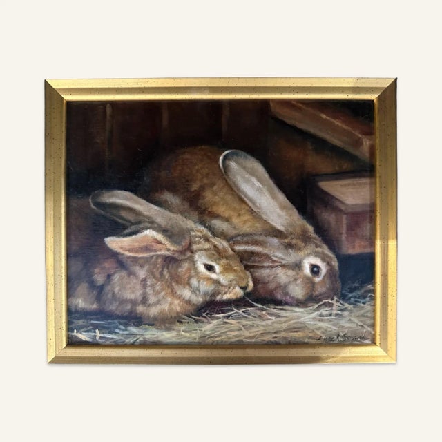Elyse Gerard, known for her landscapes, portraits and still lifes, uses oil on mounted linen. “Bunnies” is among her most...