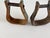Brown 1940s Western Horse Saddle Stirrup, a Mismatched Pair For Sale - Image 8 of 8