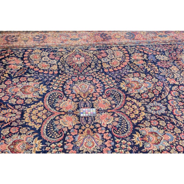 Antique Persian Kerman Rug 10'1'' x 14'3'' For Sale In New York - Image 6 of 12