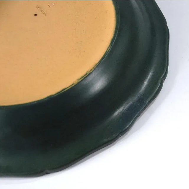 Vintage Art Nouveau Style Danish Ceramic Plate by Ipsen, 1920s For Sale - Image 6 of 9