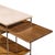 Brown Paul McCobb for Calvin Irwin Collection Mid Century Travertine, Brass and Mahogany Bar Cart For Sale - Image 8 of 12