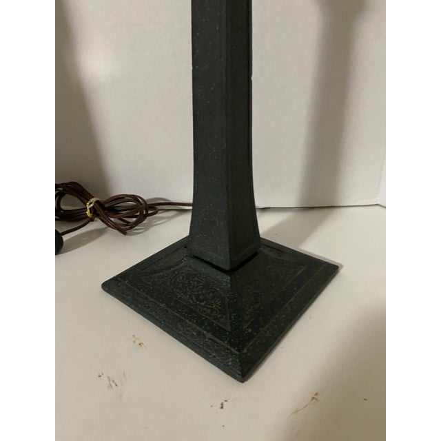 Aladdin Co. Aladdin Banker Desk Lamp Emeralite Green Shade For Sale - Image 4 of 12