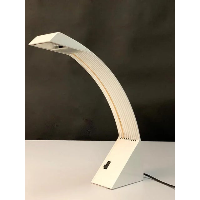 Minimalist Italian Arcobaleno Halogen Table Lamp by Marco Zotta for Cil Roma, 1979 For Sale - Image 4 of 13
