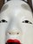 Ivory Vintage Japanese Gōshō Ko-Omote Noh Ceramic Mask on Wood Wall Plaque For Sale - Image 8 of 10