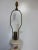 Vintage Mid Century Floral Porcelain Table Lamp Brass Base 1950s 1960s MCM For Sale - Image 9 of 18