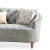 Classic Tufted Curved Back Sofa - Blue For Sale - Image 4 of 6