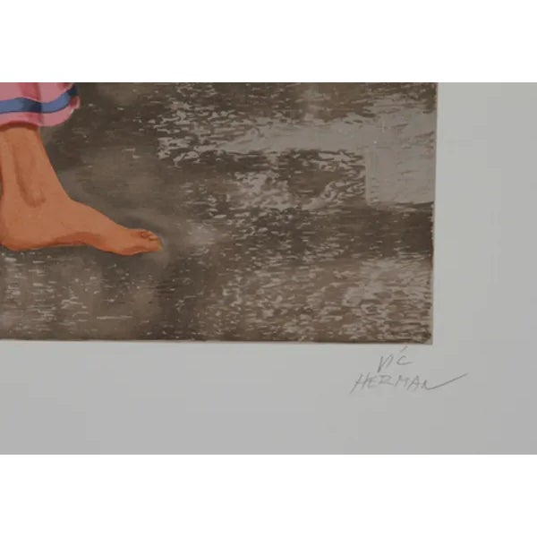 Artist: Vic Herman, American (1919 - 1999) Title: Ballerina Adriana Hobbs Year: 1978 Medium: Lithograph, signed and...