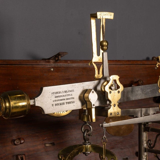 Antique Italian Balance Scales from Decker, Turin, Italy, 1870s For Sale - Image 18 of 18