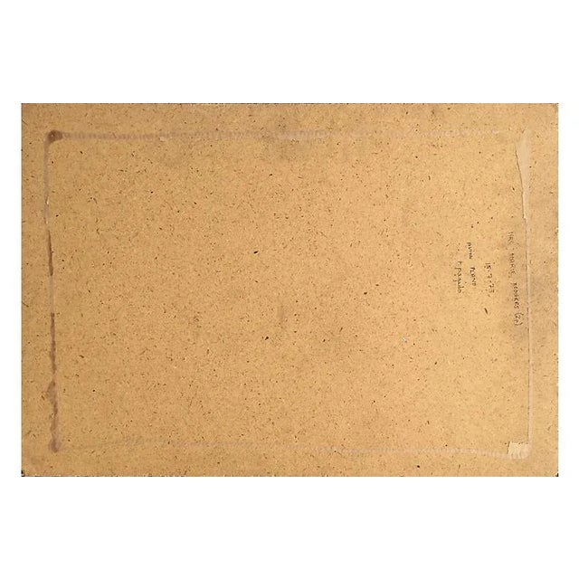 Paint 'Woman in a Scarf,' Modernist Figural by Herbert Portillo Galan, 1970s For Sale - Image 7 of 9